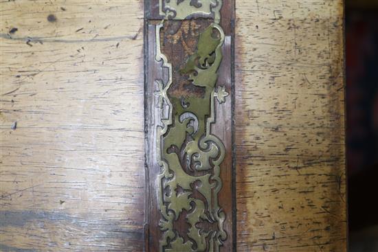 A Regency brass inset rosewood centre table W153cm